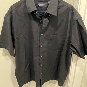 Roundtree & Yorke Black Casual Button Down Shirt